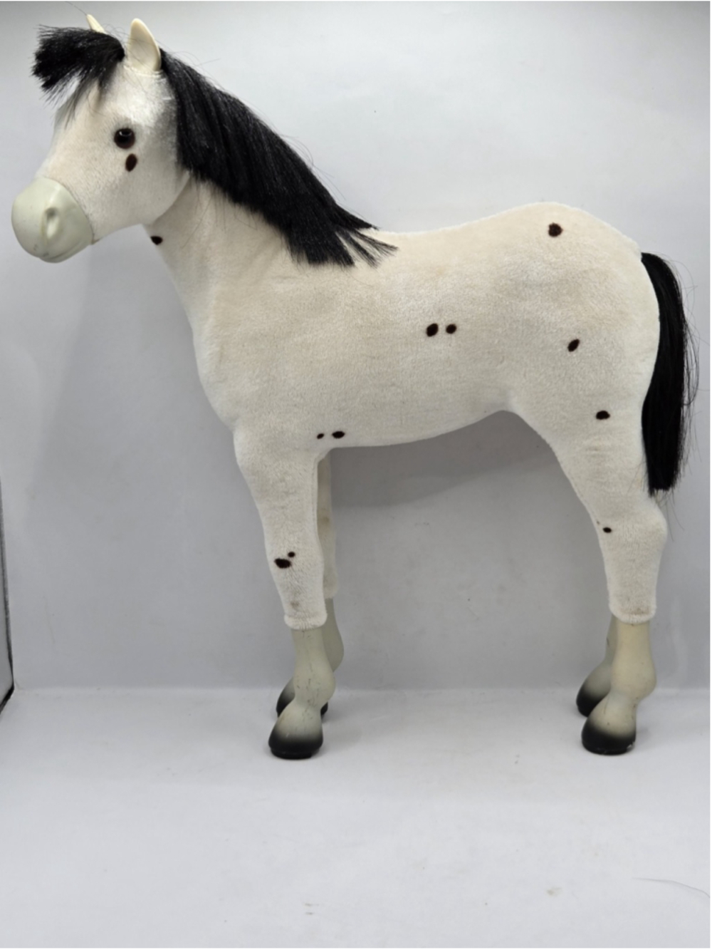 American Girl Sparks Flying Kaya's Foal 13" Horse White Black Spots Retired AG